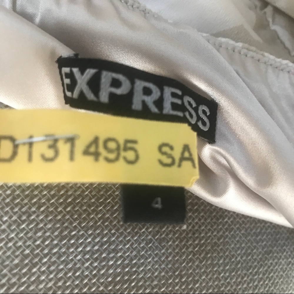 LOST IN HURRICANE IAN LOST 
Express Strapless Dress with belt - Picture 6 of 7